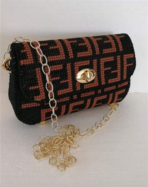 fendi uncinetto|Borse e pochette per Donna .